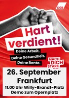 Demo für einen starken Sozialstaat  26.09. Frankfurt