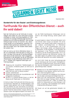 Tarifrunde für den Öffentlichen Dienst - auch Ihr seid dabei!