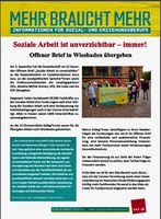 Soziale Arbeit ist unverzichtbar – immer!  Offener Brief in Wiesbaden übergeben